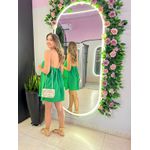 VESTIDO AMARRAÇÃO PESCOÇO VERDE