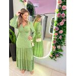 VESTIDO MANGA LONGA VALENTINA VERDE