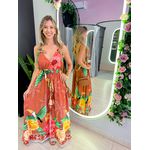 VESTIDO LONGO ALICE MARROM