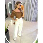MAXI CROPPED LAISE MARROM