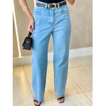 CALÇA WIDE LEG JEANS LASER JEANS