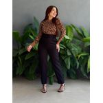 Calça Alfaiataria Eduarda Barra Reta PRETO