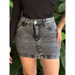Saia Jeans Curta Mel JEANS ACINZENTADO