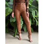 Calça Skinny Resinada CARAMELO