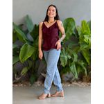 Blusa Bata Raquel VINHO