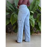 Calça Wide Legg Cargo Cherry LAVAGEM CLARA 