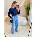 CAMISA MANGA LONGA DANI AZUL MARINHO