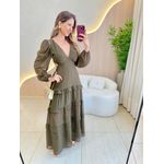 VESTIDO LONGO KETLYN VERDE MILITAR