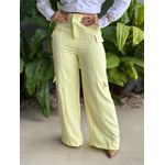 Calça Cargo em Alfaiataria AMARELO