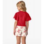 Conj Fem Ursinho Verm Trick Nick Vermelho