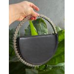 Bolsa Com Detalhes Em Pedraria Preto