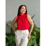 Blusa Geise Cavada Vermelho.