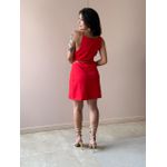 Vestido Curto Ananda Em Crepe De Alfaiataria Vermelho