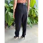 Calça Alfaiataria Flora Em Liocel Preto