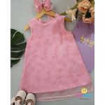 Vestido Borbado Rosa Kukie Rosa