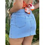Saia Jeans Ozzo 1026 Sem Lycra Azul Jeans