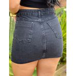 Saia Jeans Ozzo Preta 1092 Preto