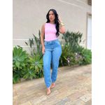 Body Regata Em Malha Anarruga Rosa Claro