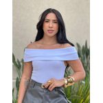 Body Ombro A Ombro Em Malha Anarruga Branco