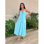 Vestido Midi Monica Azul Bebe