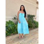 Vestido Midi Monica Azul Bebe