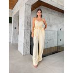 Calça Mávila alfaiataria - Amarelo manteiga