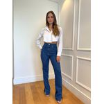 Calça Manuela com elastano - Jeans escuro