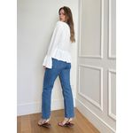Blusa Chiara manga longa com babado - Branca