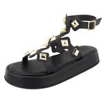 Sandália FlatForm Lívia Preto