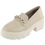 Mocassim Tratorado Amy Couro Off White