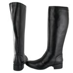 Bota Feminina Montaria Couro Legítimo Lisa