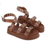Sandália FlatForm Betina Caramelo