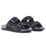 Papete Feminina Pedraria Black