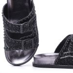Papete Feminina Pedraria Black