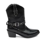 Bota Western Rafaela Couro Preto