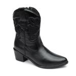 Bota Western Carolina Couro Preto