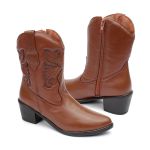 Bota Western Carolina Couro Caramelo