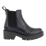 Bota Chelsea Couro Sola Tratorada Preto