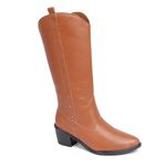 Bota Western Gabriela Couro Caramelo