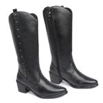 Bota Western Gabriela Couro Preto