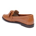 Mocassim Lavínia Couro Caramelo