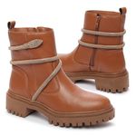 Bota Coturno Jade Caramelo