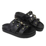 Sandália FlatForm Antonella Preto