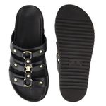 Sandália FlatForm Antonella Preto