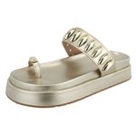 Sandália FlatForm Sofia Ouro