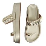 Sandália FlatForm Sofia Ouro