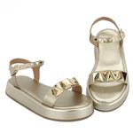 Sandália FlatForm Eva Dourado