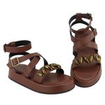 Sandália FlatForm Chloe Terra