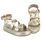 Sandália FlatForm Chloe Dourado