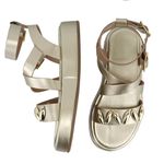Sandália FlatForm Chloe Dourado